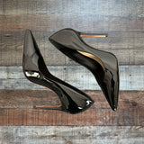 Schutz Black Patent Leather Stiletto Pumps- Size 6