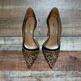 Manolo Blahnik Suede Animal Print Stilettos- Size 39/US 8.5 (see notes)