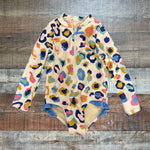 Pink Chicken Tan Animal Print Zip Swimsuit - Size 2T (See Notes)