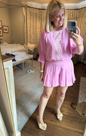 Emily McCarthy Pink Celeste Crop Top NWT- Size S (see notes, we have matching shorts)