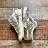 Dolce Vita Silver Metallic Fleece Lined Low Back Sneakers- Size 7