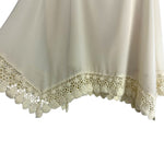 Forever 21 Contemporary Cream with Crochet Hem Asymmetric Cami- Size M (see notes)