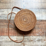 No Brand Round Rattan Shoulder Bag