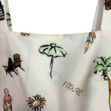 Commense Tropical Print Knotted Dress - Size XS (See Notes)