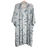 Entro Slate/White Patterned Kimono- Size M (see notes)