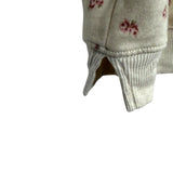 Aerie Cream Floral Side Slit Hem Sweatshirt- Size S (sold out online)
