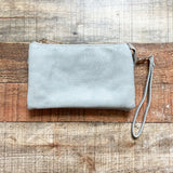 No Brand Grey Three Compartment Zipper Crossbody (see notes)