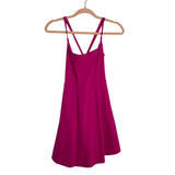 No Brand Fuchsia with Built In Shorts Athletic Dress- Size L