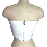 Chicwish Ivory Strapless Crop Top NWT- Size S