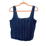Express Body Contour Denim Top- Size L
