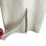 Lillusory Off White Front Twist Strapless Sweater Dress with Back Slit - Size S