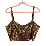 Eloquii Gold Sequin Cropped Tank- Size 14 (sold out online)