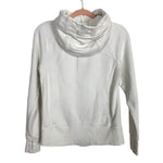 Lululemon White Zip Up Hooded Jacket - Size 6