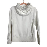 Lululemon White Zip Up Hooded Jacket - Size 6