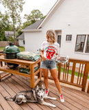 The Rolling Stones White Logo North Carolina Tee- Size S