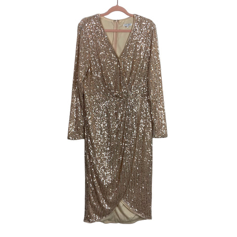 Baltic Born Rose Gold Sequins Dress- Size 1X