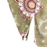 Altar'd State Olive/Berry Patterned with Back Tassel Kimono- Size S/M (see notes)