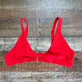 Tularosa Red Front Knot Bikini Top- Size S (we have matching bottoms)