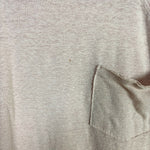 Aerie Pink Slightly Sheer Exposed Seams Pocket Tee- Size L (see notes)