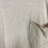 Aerie Pink Slightly Sheer Exposed Seams Pocket Tee- Size L (see notes)