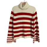 Baum Und Pferdgarten Ivory/Red Striped Alpaca Wool Blend Turtleneck Sweater- Size XS (sold out online)