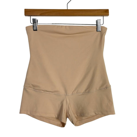 Maidenform Tan High-Waist Boyshort Shapewear- Size L (see notes)