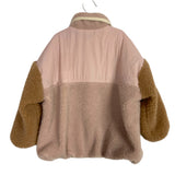 Zara Tan/Blush Color Block Fleece Zip Pullover and Lined Fleece Pants Set-Size 4-5Y (see notes, sold as a set)