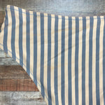Cupshe White/Blue Striped Swim Bottoms - Size M (See Notes)