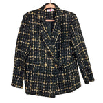 Buddy Love Black with Gold Metallic Tweed Oversized Avery Blazer- Size S (sold out online)