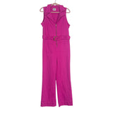 Show Me Your Mumu Hot Pink Belted Denim Jumpsuit- Size XL