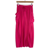 Free People Pink Linen Blend Wide Leg Quinn Pants NWT- Size XS (Inseam 21”)
