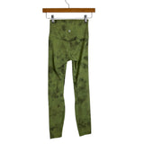 Lululemon Light Green Tie Dye High Waisted Leggings - Size 2 (Inseam 24")