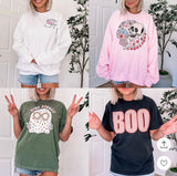 Comfort Colors Black Boo Tee- Size M