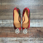 Lauren Lorraine Red Plaid Giselle Heels - Size 9.5