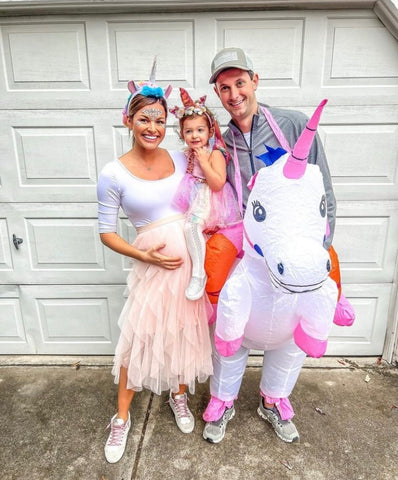 Spirit Sparkly Unicorn with Headband Costume- Size 2T (see notes, sold as a set)