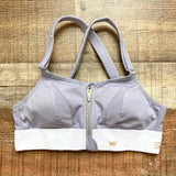 Shefit Purple High Impact with Zipper Front and Adjustable Straps Ultimate Sports Bra- Size S
