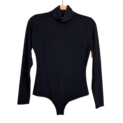 Spanx Classic Black Long Sleeve Turtleneck Bodysuit NWT - Size M