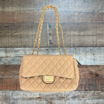 No Brand Mocha Quilted Handbag (see notes)