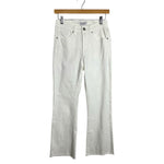 Mudpie White Raw Hem Jeans - Size S (Inseam 24")