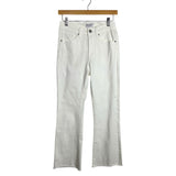 Mudpie White Raw Hem Jeans - Size S (Inseam 24")