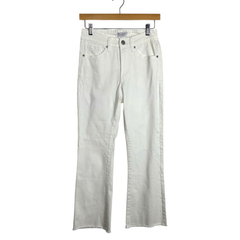 Mudpie White Raw Hem Jeans - Size S (Inseam 24")