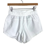 Lululemon White Drawstring Shorts- Size 4