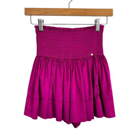 Natural Life Magenta Satin Shorts - Size S