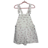 Pink Lily Floral Denim Overalls- Size XL (see notes)