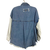 POL Two Tone Jean Shirt - Size S