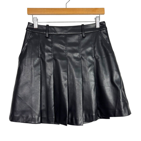 WAYF Black Faux Leather Skirt NWT - Size S