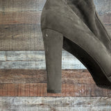 Sam Edelman Grey Heel Knee High Boots - Size 9.5 (See Notes)