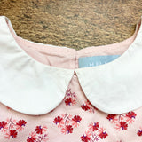 Hill House Pink with Red/Pink Floral Print and White Collar Tiny Lottie Dress- Size 5/6Y (see notes, sold out online)