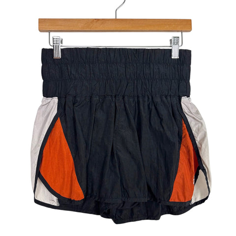 Free People Movement Black Red and Grey Shorts- Size M