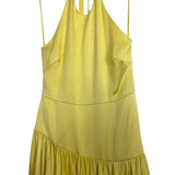 Alexis Saab Yellow Satin Halter Dress- Size S (see notes)
